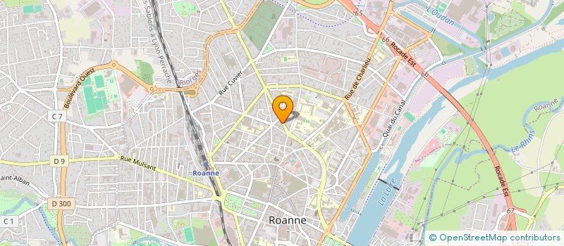 localisation de l'entreprise DRERIG  ROANNE