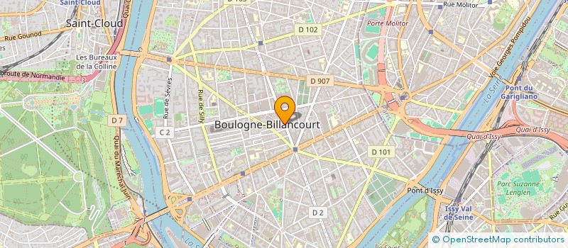 localisation de l'entreprise DRESS AND HIGHTEMS  BOULOGNE-BILLANCOURT
