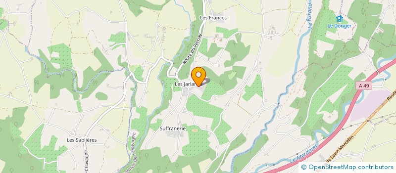 localisation de l'entreprise DRESS'ART ACTION  SAINT-BONNET-DE-CHAVAGNE