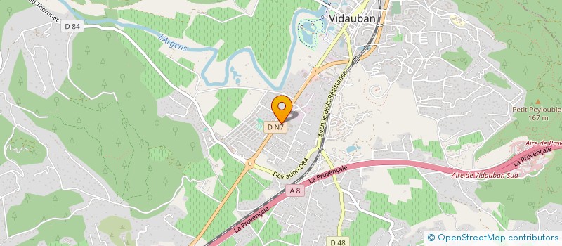 localisation de l'entreprise DRESS D'UN SOIR  VIDAUBAN