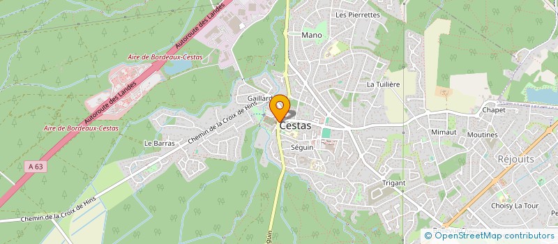 localisation de l'entreprise DRESS'IN  CESTAS