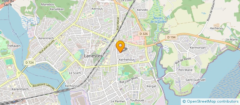 localisation de l'entreprise DRESSING DU MORBIHAN à LANESTER