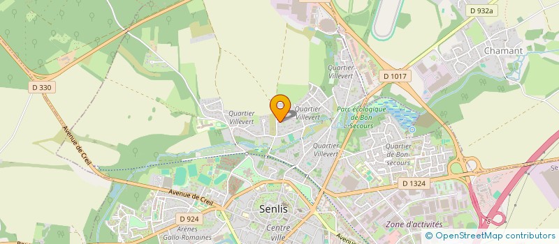 localisation de l'entreprise DRETT  SENLIS