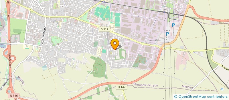 localisation de l'entreprise DREU  MEYZIEU