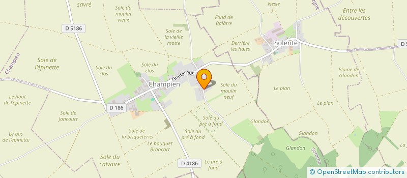 localisation de l'entreprise DREUE à LAUCOURT