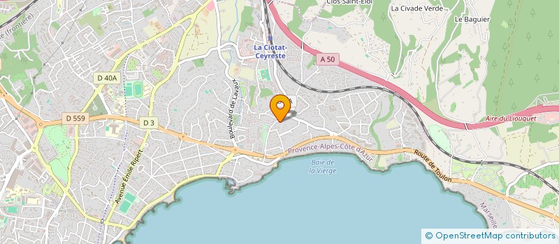 localisation de l'entreprise DREUL LE BIEN ETRE AU QUOTIDIEN  LA CIOTAT