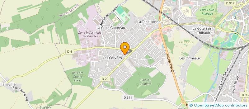 localisation de l'entreprise DREUX ARTS LOISIRS à VERNOUILLET