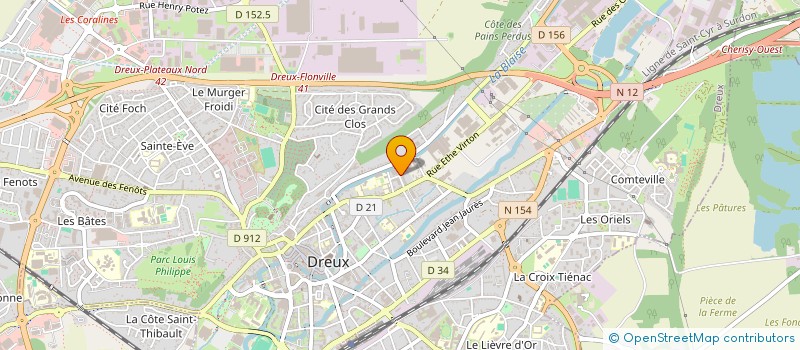 localisation de l'entreprise DREUX ATHLETIC CLUB AIKIDO à DREUX