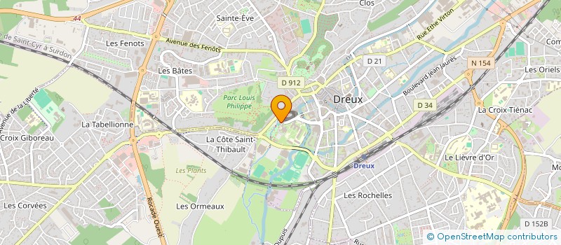 localisation de l'entreprise DREUX ATHLETIC CLUB (DAC TENNIS) à DREUX