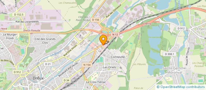 localisation de l'entreprise DREUX BATIMENT à DREUX