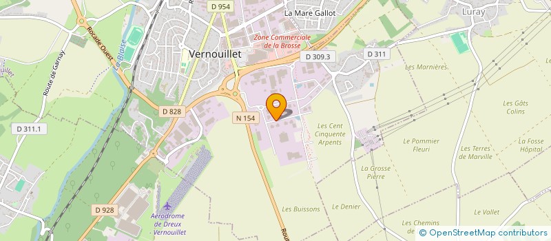 localisation de l'entreprise DREUX BATIMENT MULTISERVICES à VERNOUILLET