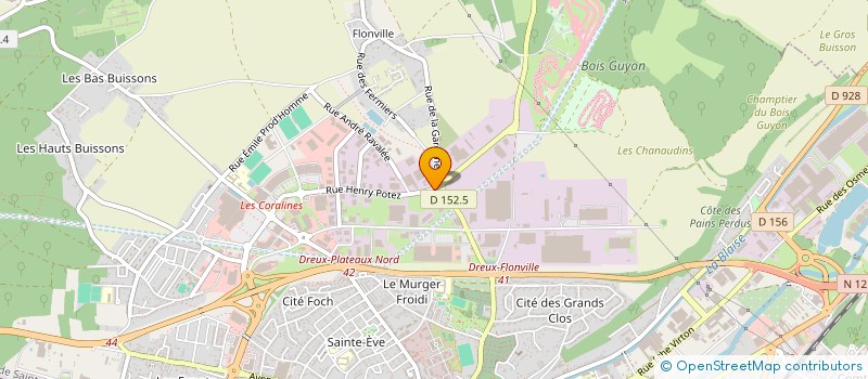 localisation de l'entreprise DREUX BOBINAGE à DREUX