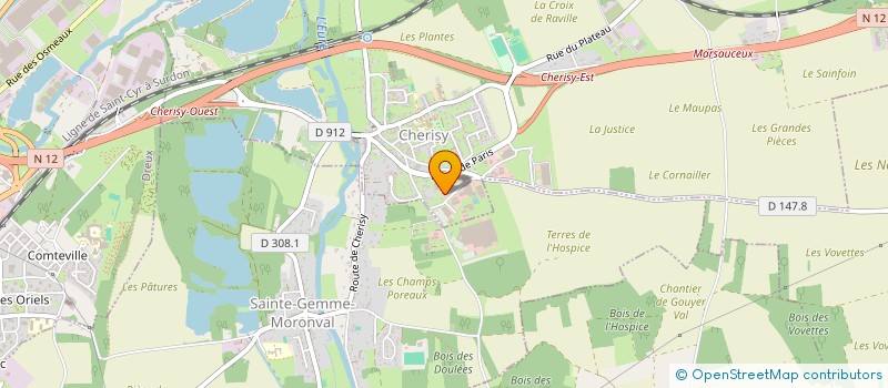 localisation de l'entreprise DREUX ELECTRONIQUE AUTOMATISME à CHERISY