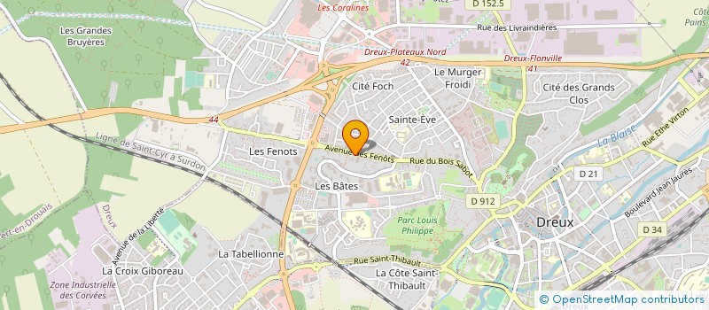 localisation de l'entreprise DREUX PARE-BRISE à DREUX