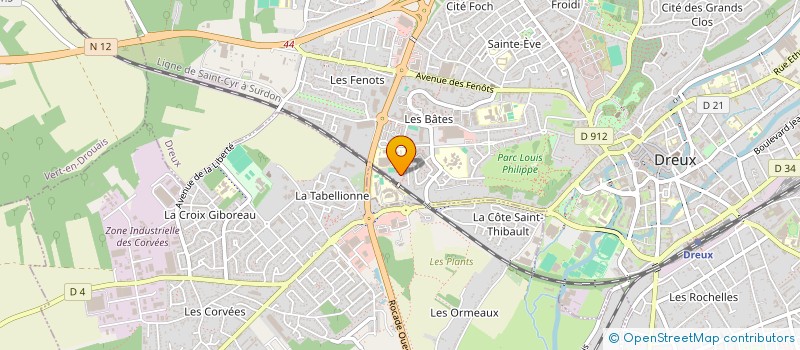 localisation de l'entreprise DREUX SPORT GYM à DREUX