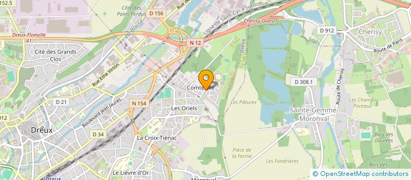 localisation de l'entreprise DREUX SPORTS CLUB à DREUX