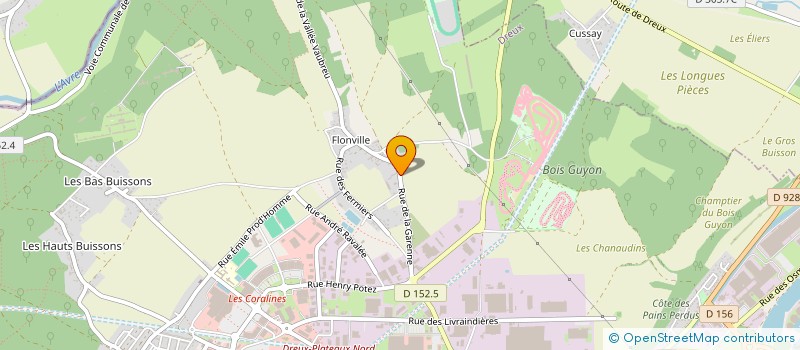 localisation de l'entreprise DREUXBOX à DREUX
