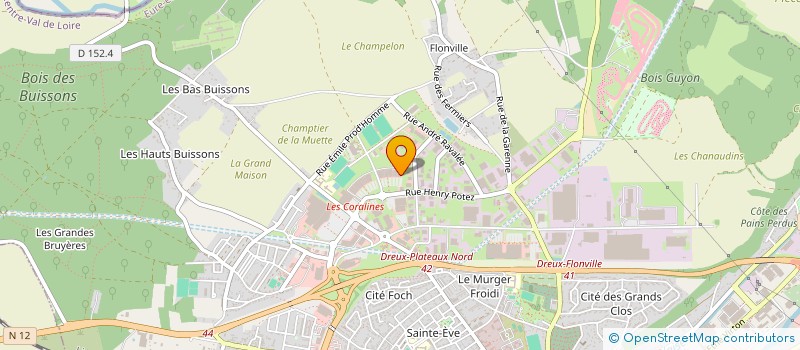 localisation de l'entreprise DREUXECO à DREUX