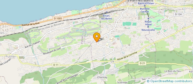 localisation de l'entreprise DREVET AURELIE  EVIAN-LES-BAINS