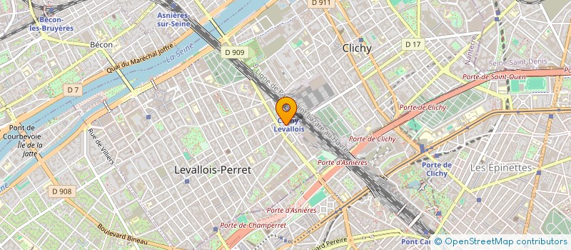 localisation de l'entreprise DREVET FERRURES à LEVALLOIS-PERRET