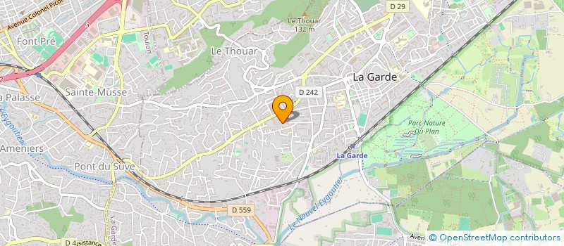 localisation de l'entreprise DREW à LA GARDE