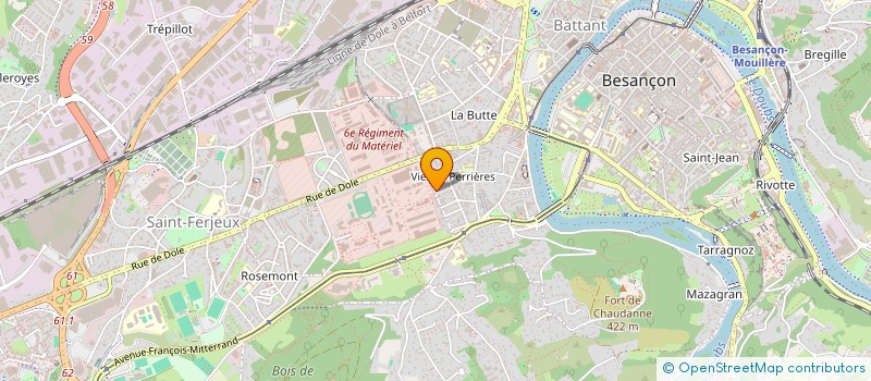 localisation de l'entreprise DREXLER LMNP  BESANCON