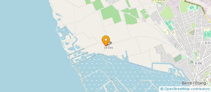 localisation de l'entreprise DRF COUVERTURE à BERRE-L'ETANG
