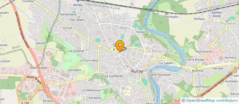 localisation de l'entreprise DRHIMMO à AURAY