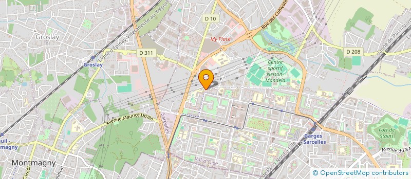 localisation de l'entreprise DRHM  SARCELLES