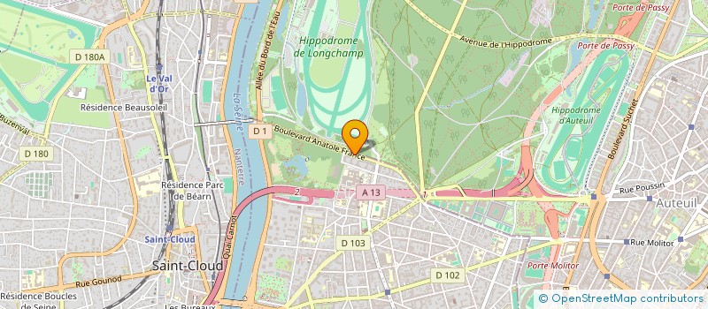 localisation de l'entreprise DRI INVEST 1 à BOULOGNE-BILLANCOURT