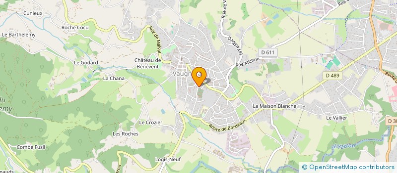 localisation de l'entreprise DRI PLOMBERIE  VAUGNERAY