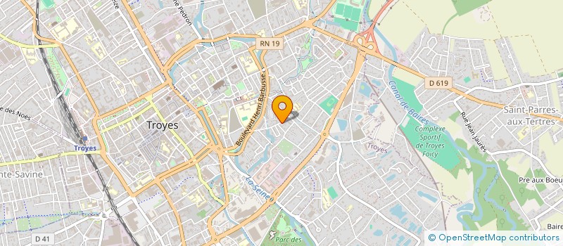 localisation de l'entreprise DRIATEX à TROYES