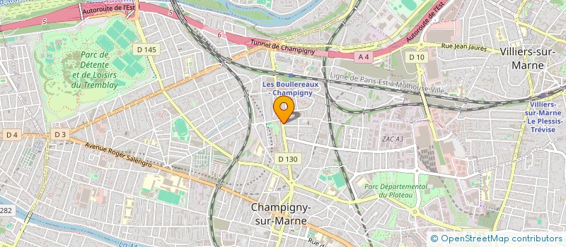 localisation de l'entreprise DRICELEC à CHAMPIGNY-SUR-MARNE
