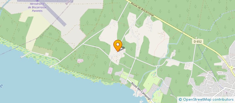 localisation de l'entreprise DRIDI AQUITAINE CONSTRUCTION (D.A.C)  PARENTIS-EN-BORN