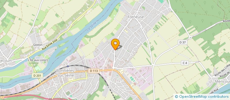 localisation de l'entreprise DRIEU COUVERTURE ZINGUERIE  FRENEUSE