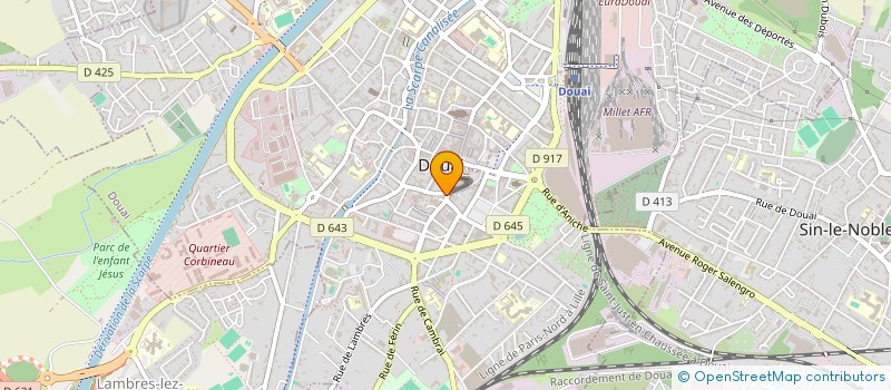 localisation de l'entreprise DRIEUX à DOUAI