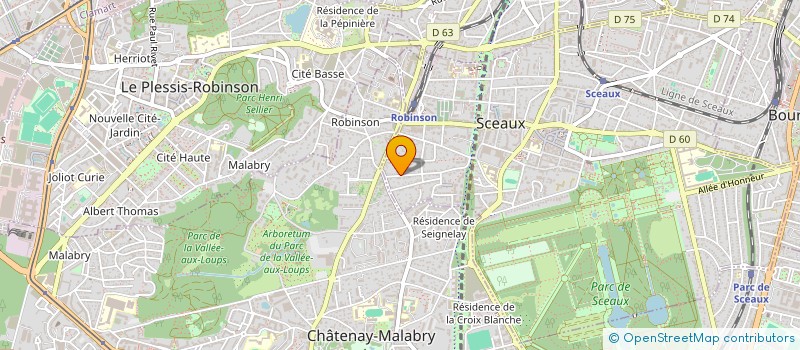 localisation de l'entreprise DRIGUET                       MARCE à SCEAUX