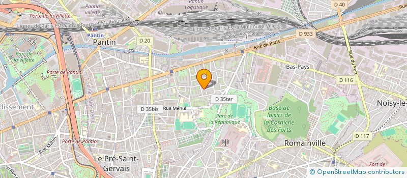 localisation de l'entreprise DRIM à PANTIN