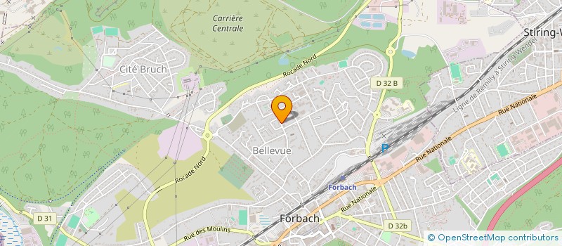 localisation de l'entreprise DRINA  FORBACH