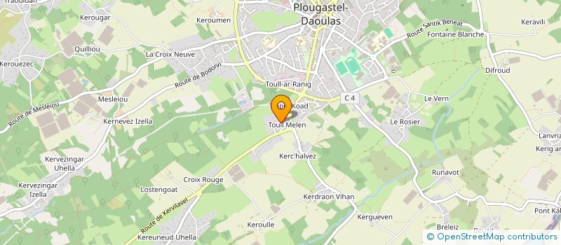 localisation de l'entreprise DRINE100 à PLOUGASTEL-DAOULAS