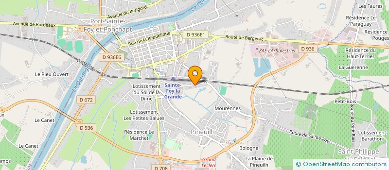 localisation de l'entreprise DRINK EAT EASY  PINEUILH