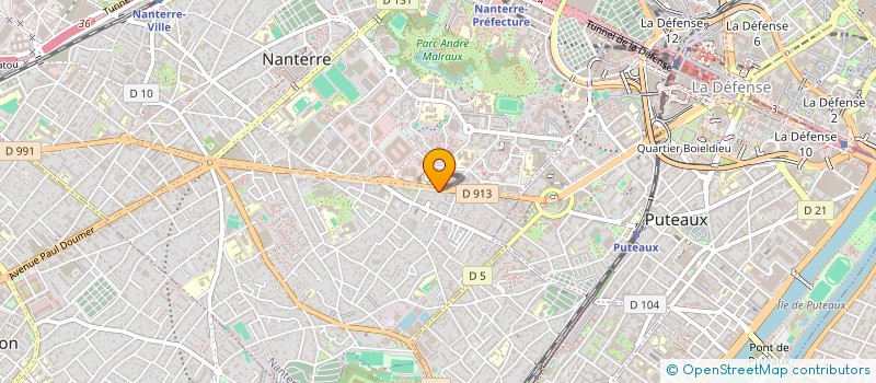 localisation de l'entreprise DRINK FOOD  NANTERRE