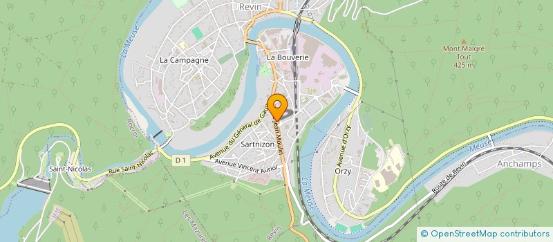 localisation de l'entreprise DRINK'S DE LA VALLEE  REVIN