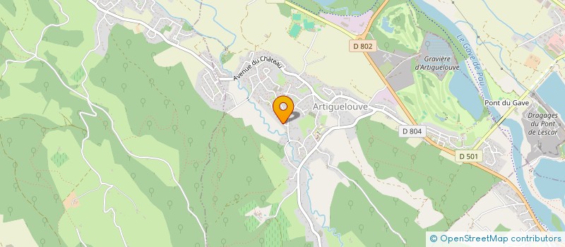 localisation de l'entreprise DRINK WATER DRINK  ARTIGUELOUVE