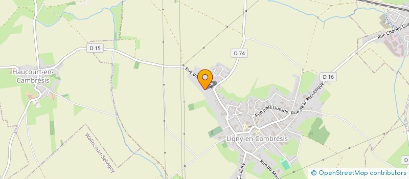 localisation de l'entreprise DRION AM  LIGNY-EN-CAMBRESIS