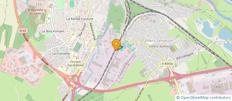 localisation de l'entreprise DRIOR  CHARLEVILLE-MEZIERES