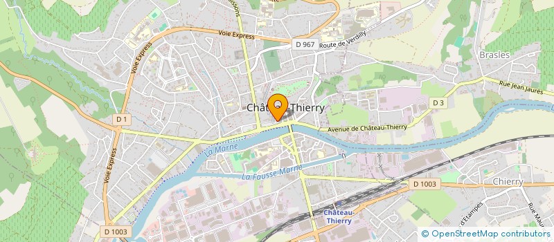 localisation de l'entreprise DRIRA H.A à CHATEAU-THIERRY