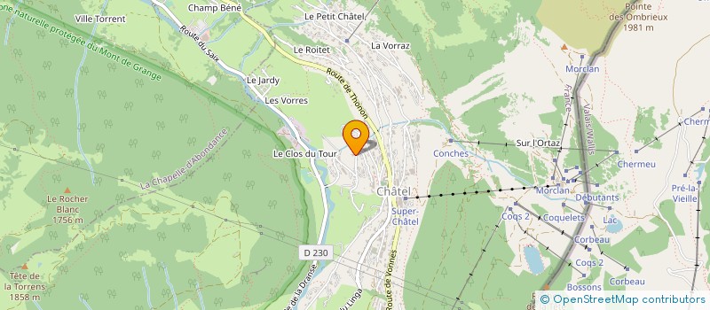 localisation de l'entreprise DRISCOLL à CHATEL