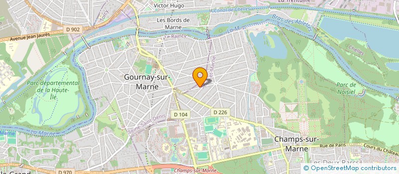 localisation de l'entreprise DRITEC à CHAMPS-SUR-MARNE