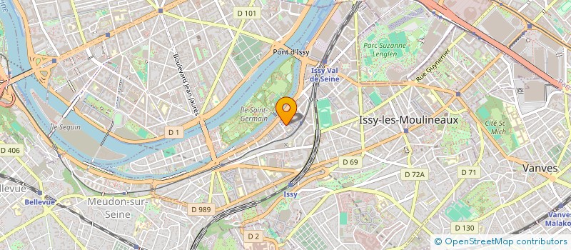localisation de l'entreprise DRIV3 IN PARIS à ISSY-LES-MOULINEAUX